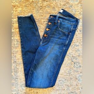 Madewell 10” High Rise Skinny Denim Jean size 27